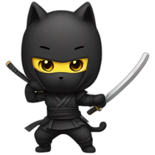  chibi cat ninjas  emoji