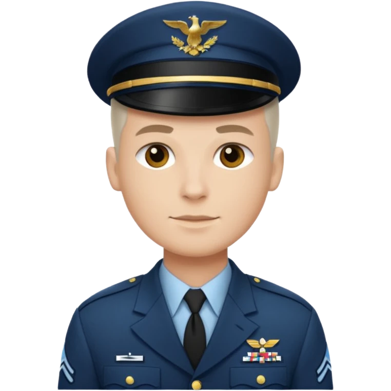 make a dashing US soldier with white, natural and slightly older skin emoji