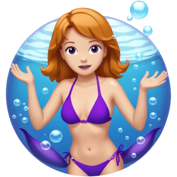 Daphne Blake Bikini Talking Underwater emoji