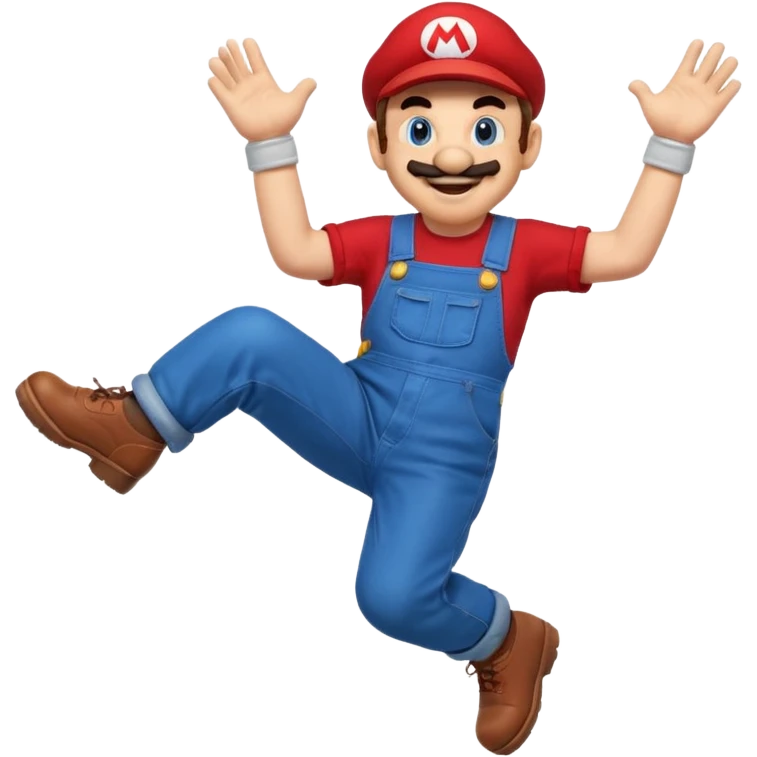 Mario jumps emoji