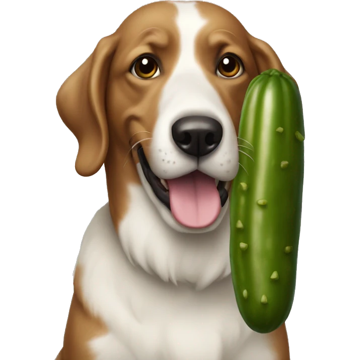Pickle dog emoji