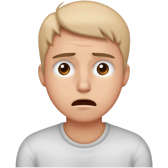 Going through life crisis emoji