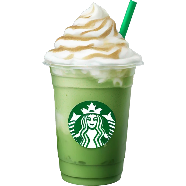 Starbucks iced matcha latte emoji