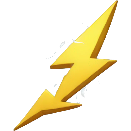 lightning emoji