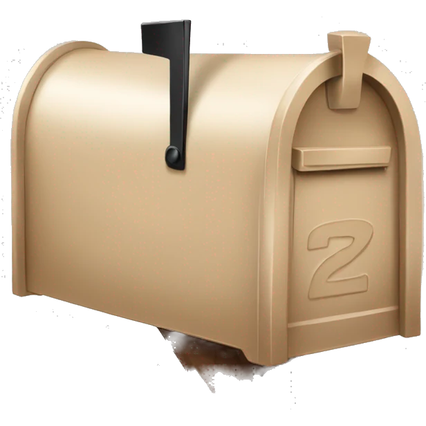 beige mailbox emoji
