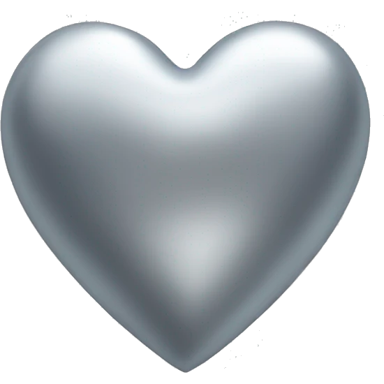 Silver heart emoji