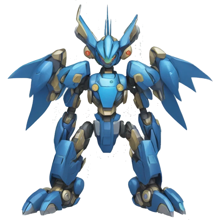 Futuristic Mechanical Pokémon-Medabot-Dragon full body emoji