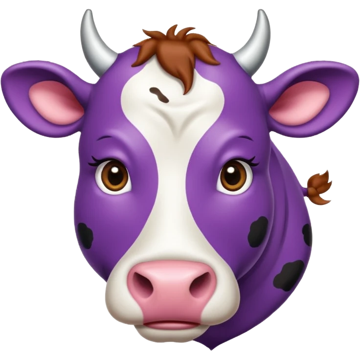 purple cow emoji