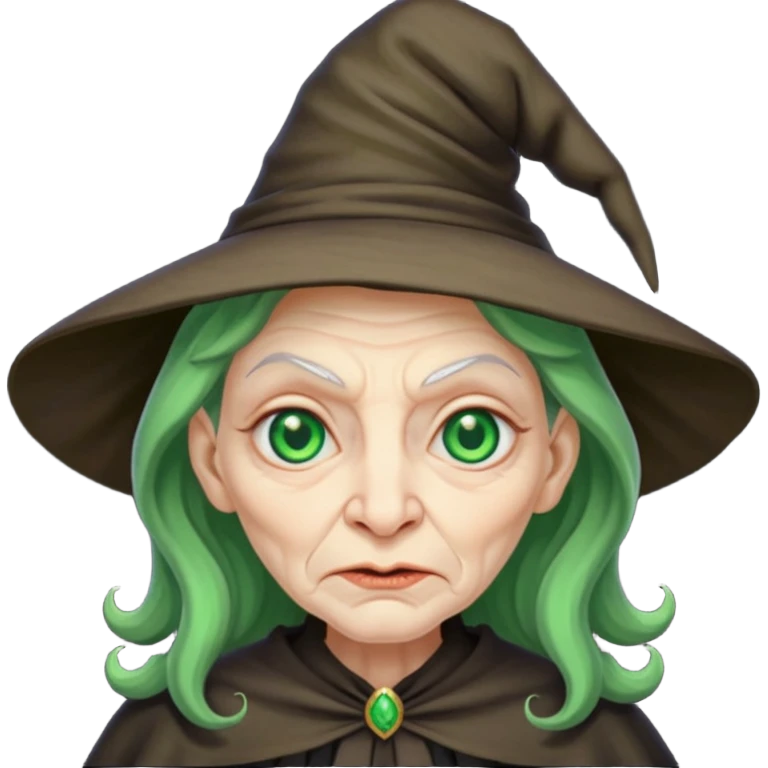 ugly witch emoji