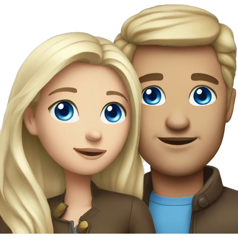 blue eyed couple emoji