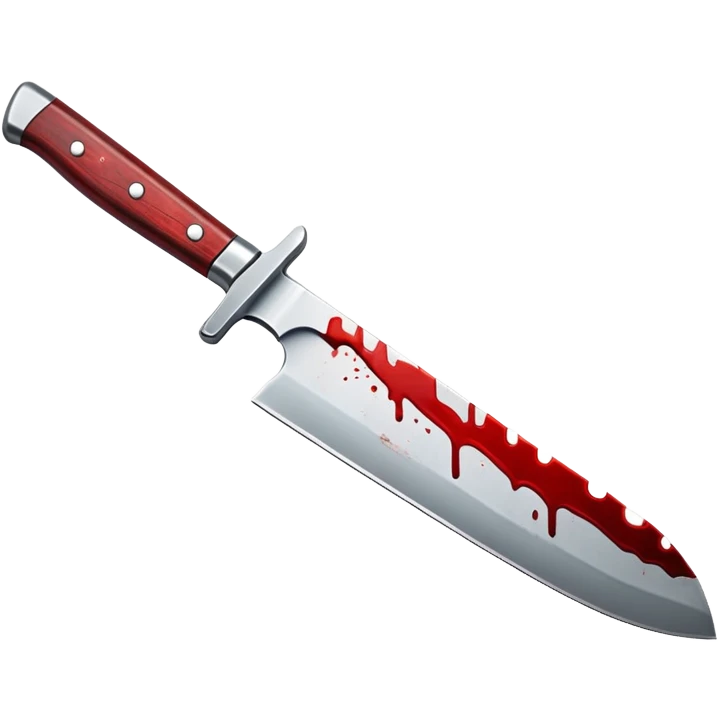 bloody knife with red blood stains emoji