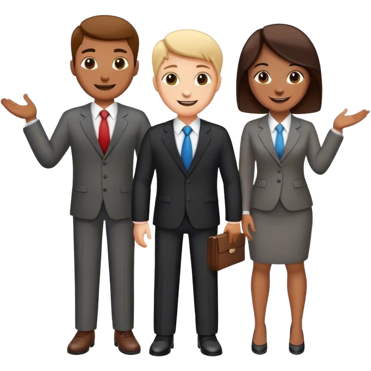 5 adults coworkers emoji