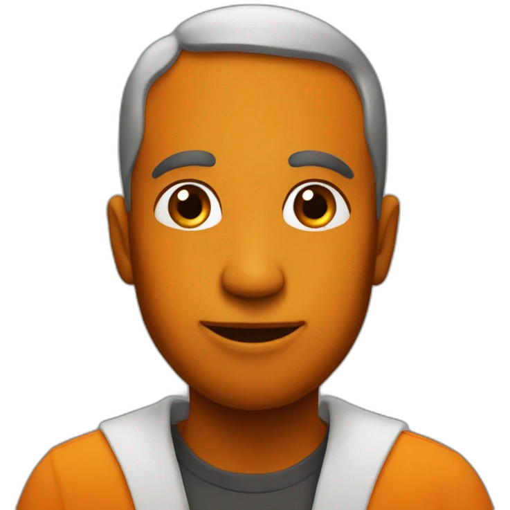 Christian orange emoji