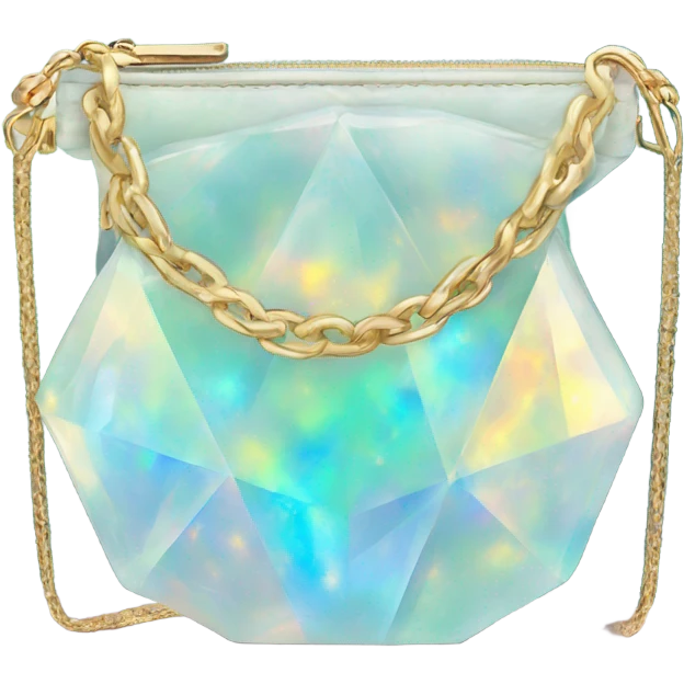 opal Crystal gemstone purse emoji
