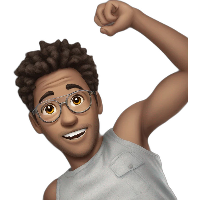 cool kid with glasses emoji