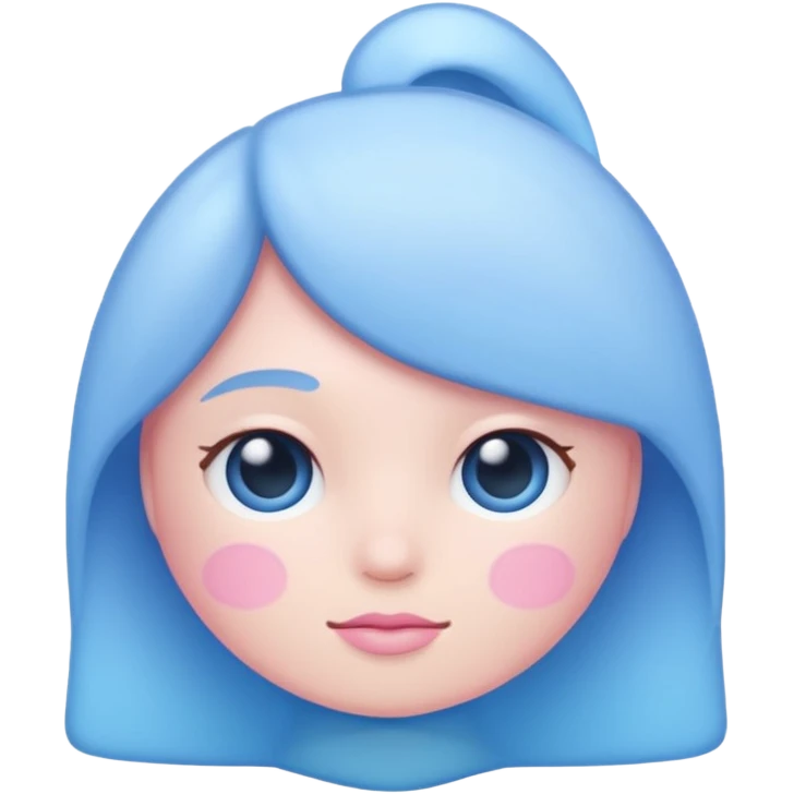 light pink and blue emoji