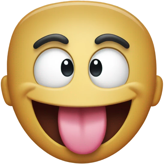 Silly face with tongue out emoji