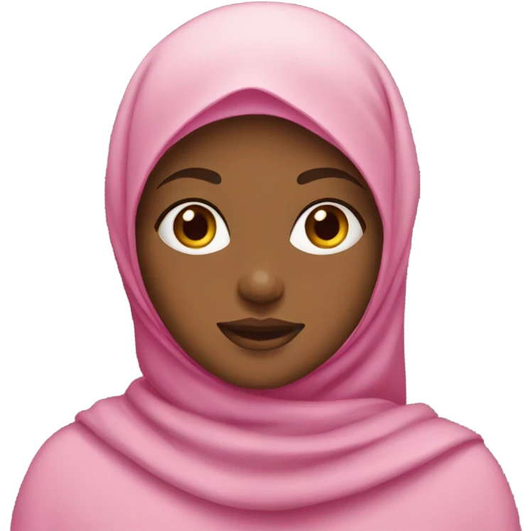 Hijabi girl pink emoji