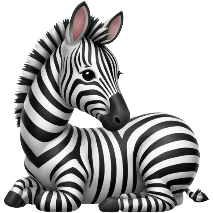 zebra is cleaning emoji