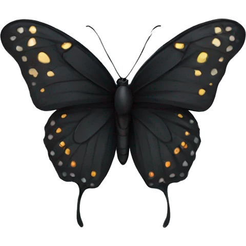 Black butterfly  emoji