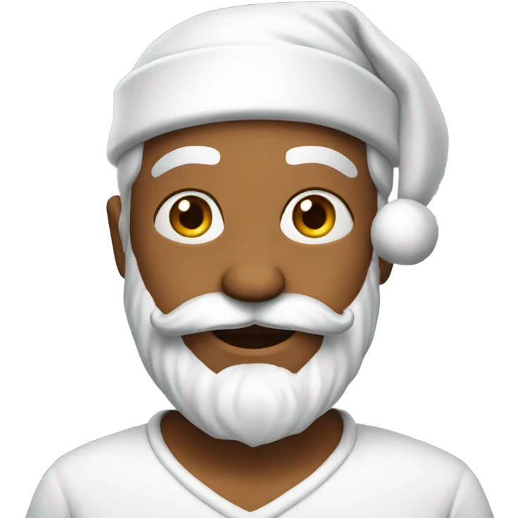 Santa happy birthday emoji