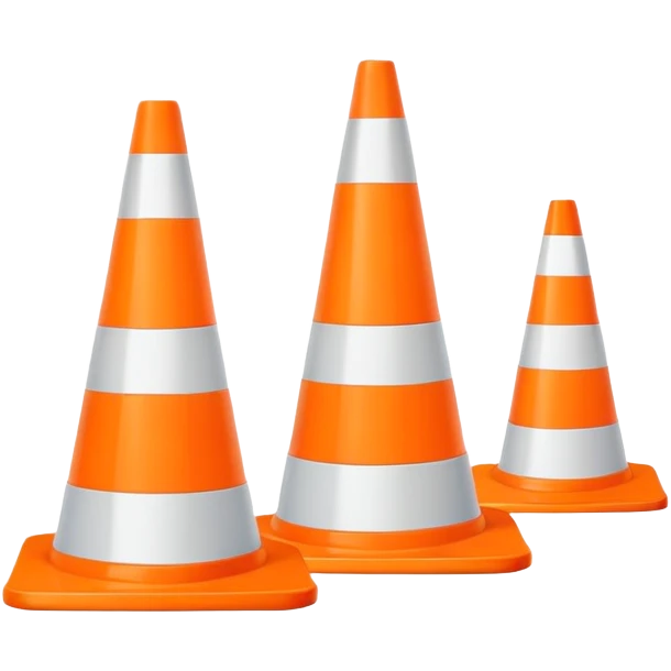Orange Traffic Cone emoji