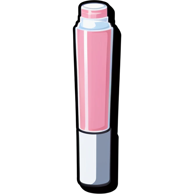 Light pink lip gloss tube  emoji