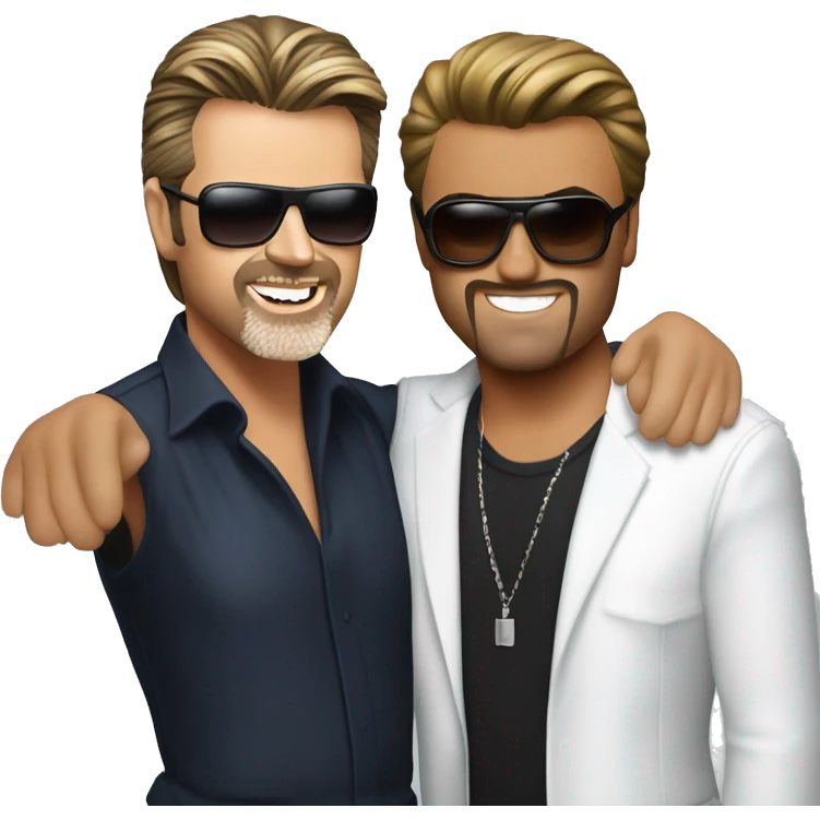 Wham! George Michael and Andrew Ridgely emoji