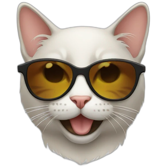 Cat with sunglasses emoji