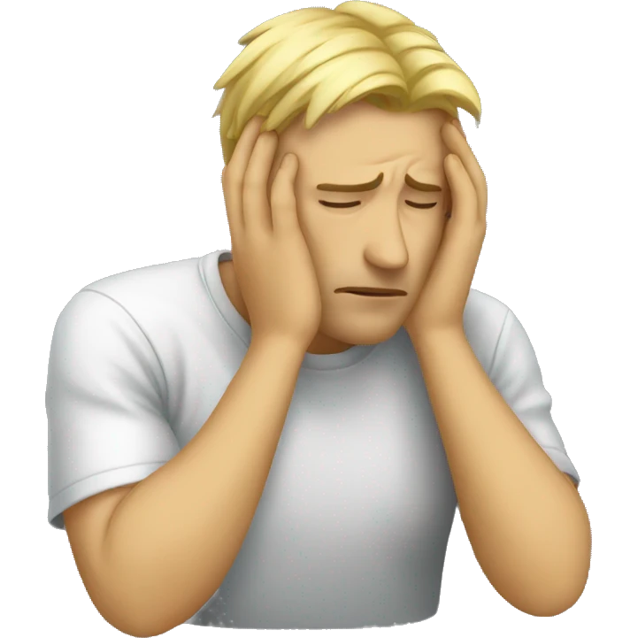 Tired facepalm emoji