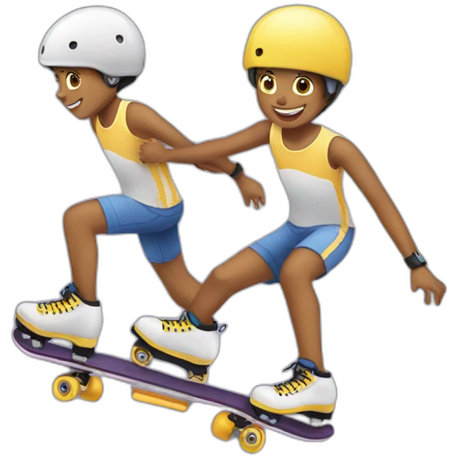 Roller skating emoji