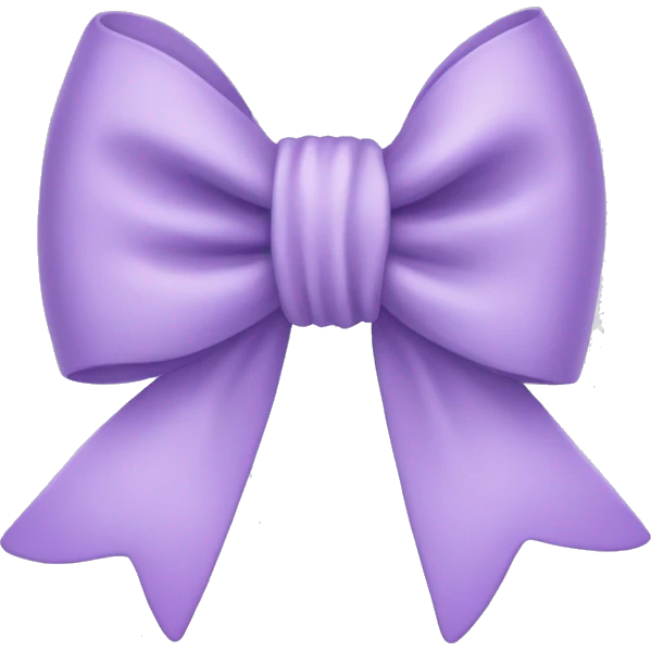 Pastel Purple bow emoji