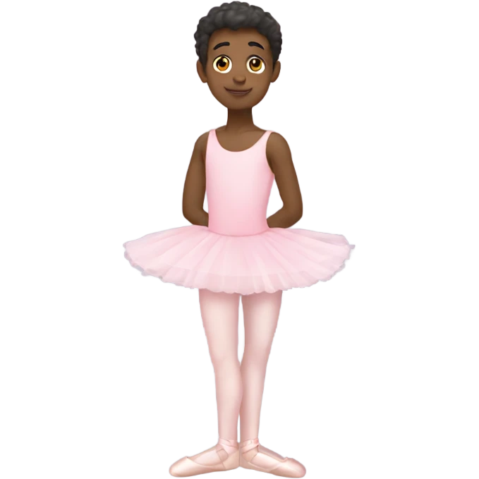 Soft pink Ballerina boy emoji