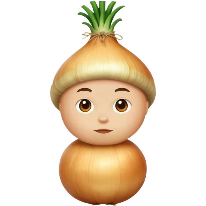 A human onion emoji