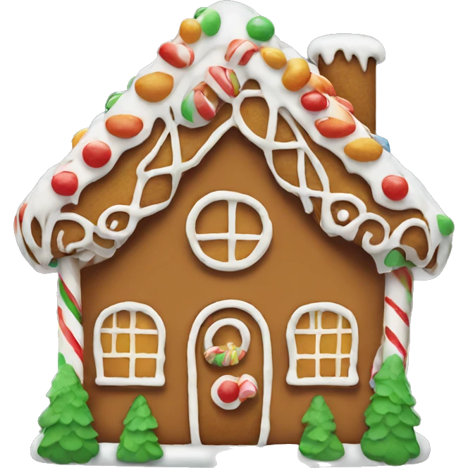 gingerbread house emoji