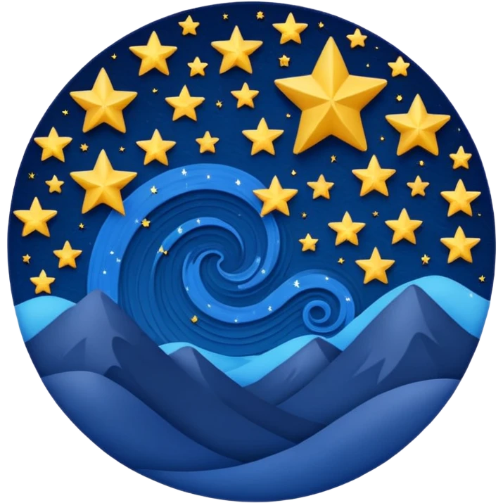 Starry night emoji