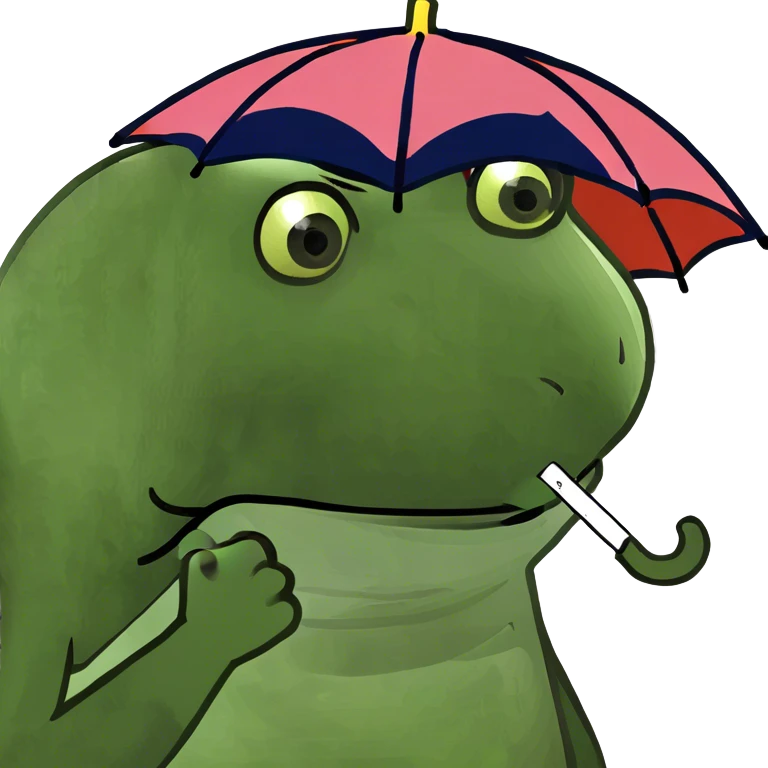 Cranky peep emoji