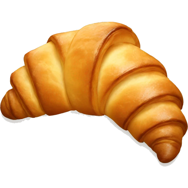 Croissant with bow emoji