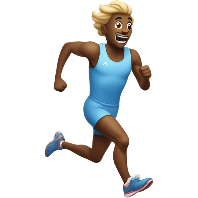 Pooping while running  emoji