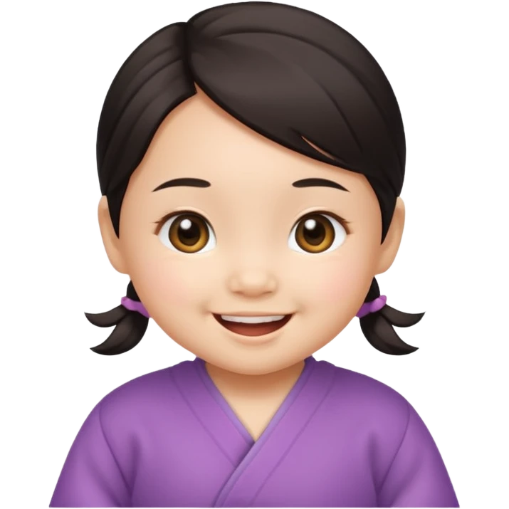 a asian baby girl emoji