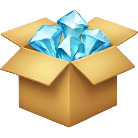 box with diamonds emoji