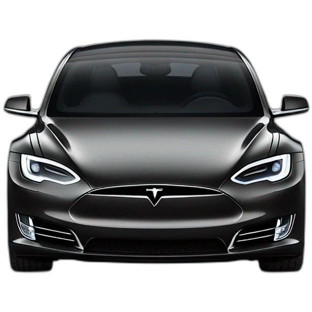Black Tesla Model S P100D emoji