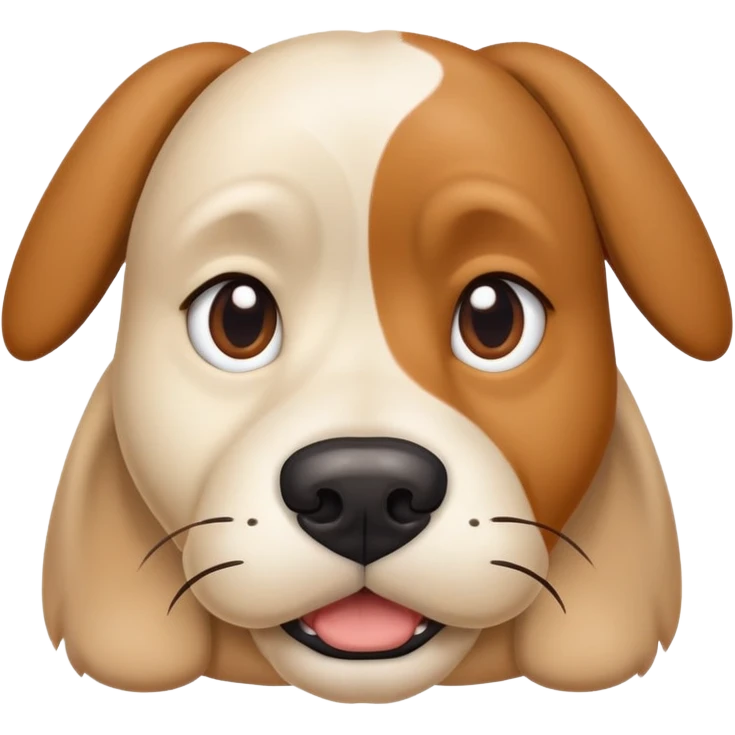 Annoyed dog saying bye  emoji