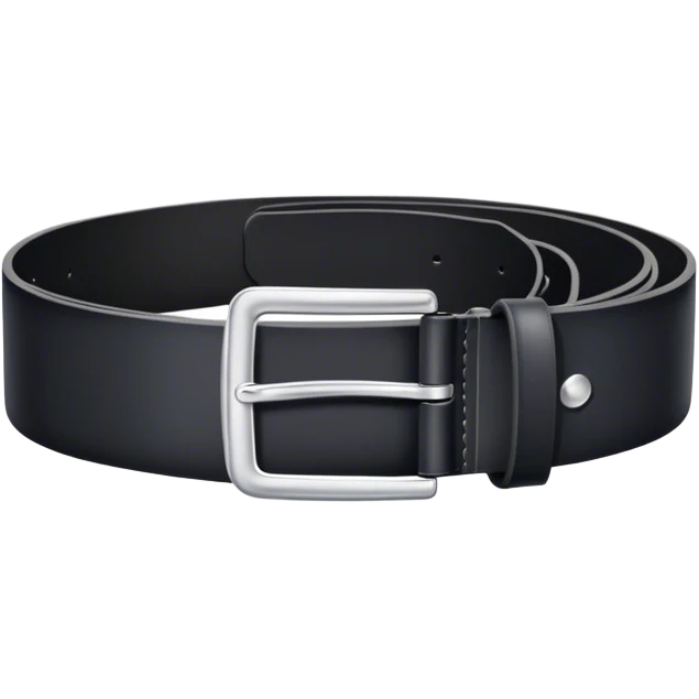 Black leather belt for men emoji