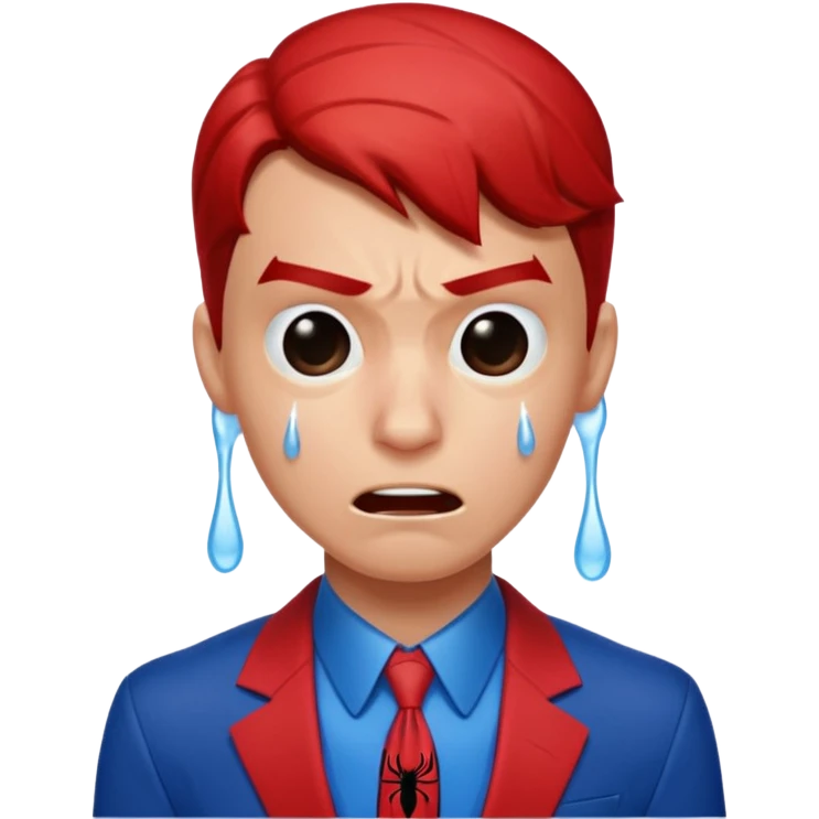 Spider-Man crying  emoji