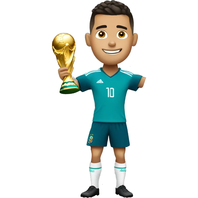 ronaldo lifting world cup emoji