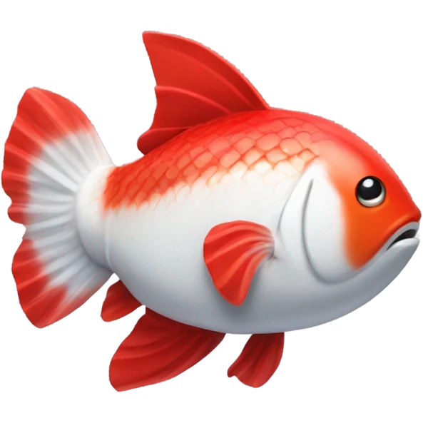A fish with boxing gloves  emoji