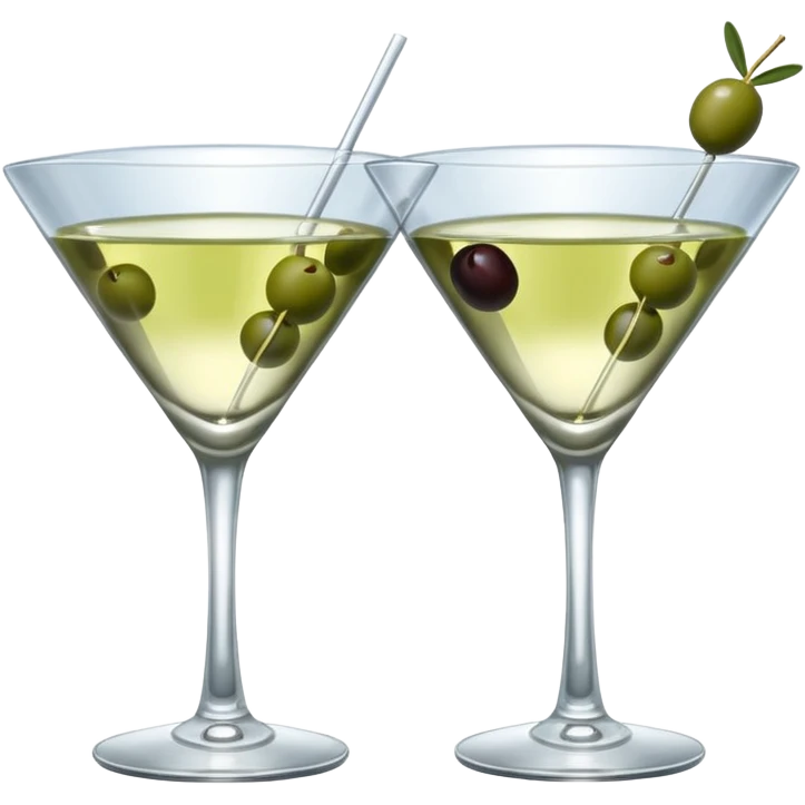 Two martinis clinking emoji