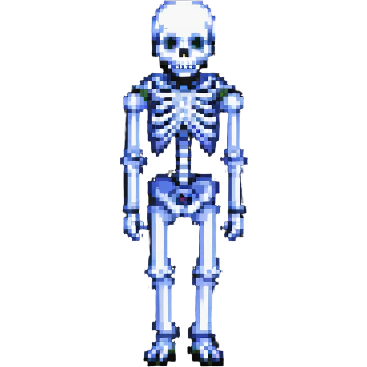 Sans from Undertale, skeleton character emoji