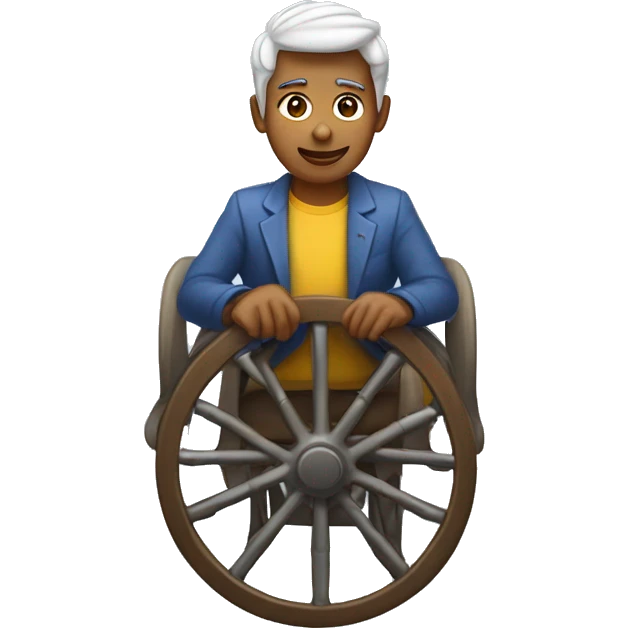 una persona jugando ESGRIMA EN SILLA DE RUEDA emoji